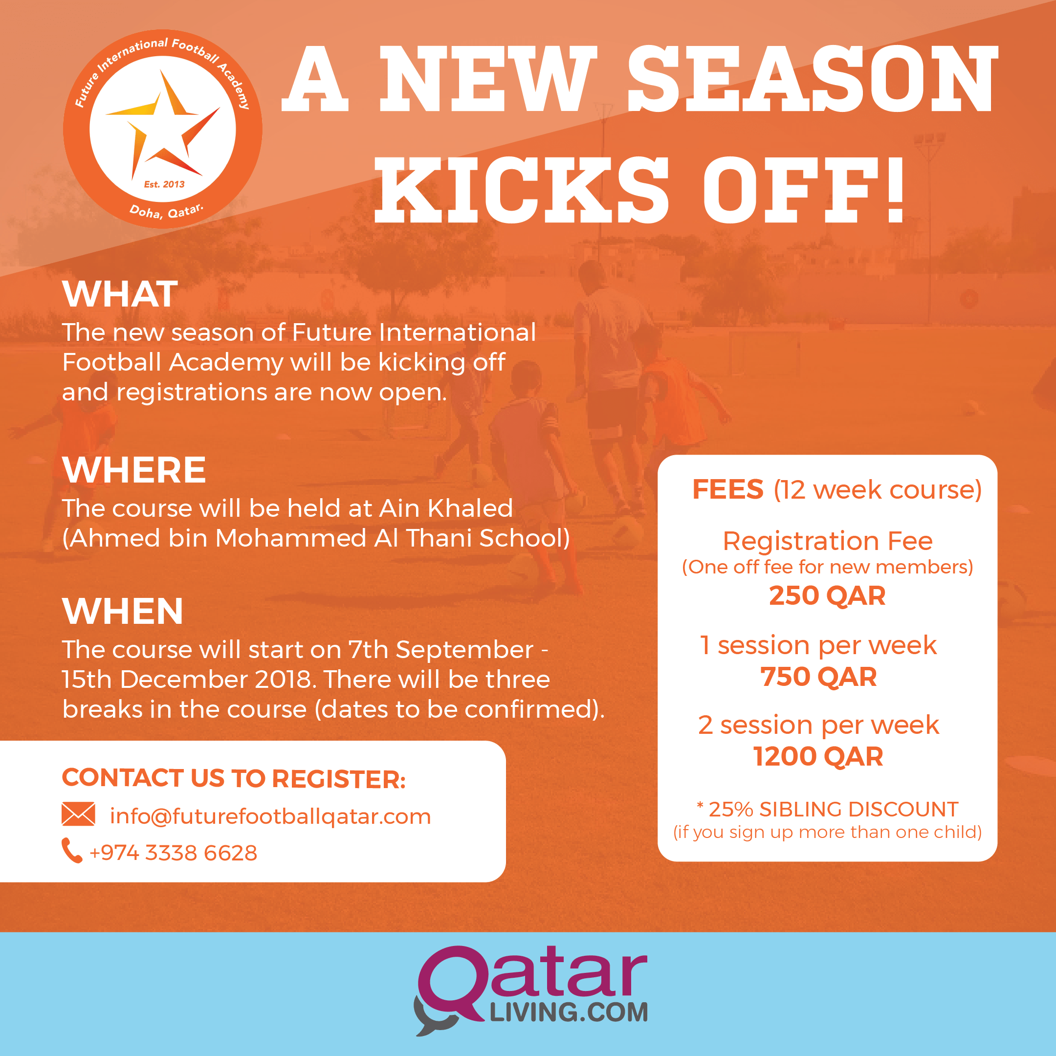 Future International Football Academy to kick off new season on